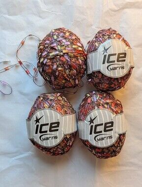 4 skeins of Ice Yarns Ladder Lux yarn